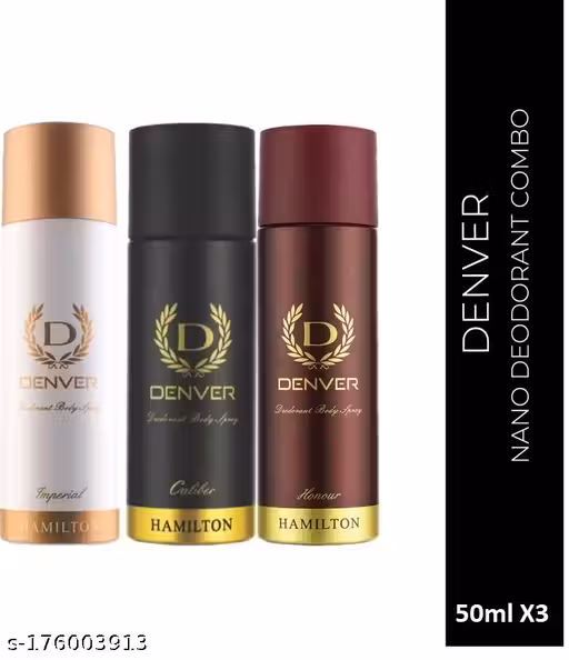 Denver Caliber Honour Imperial Nano Travel Size Pack Deo Perfume Body Spray For Men 50ml x 3